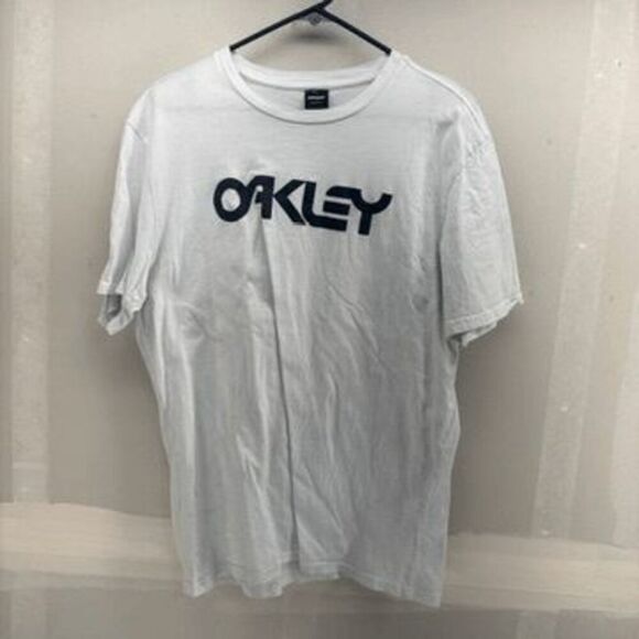 Oakley Mark 2 Spellout Logo Tee Shirt Mens Size XL White EUC - Picture 2 of 4